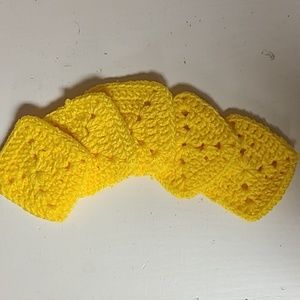 NWOT Hand crocheted dish scrubbies.  Set of 5.
